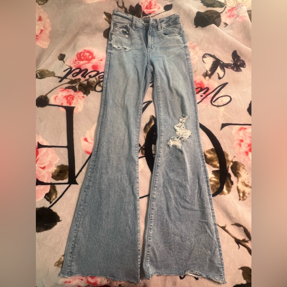American Eagle Super High Rise Flare Jeans